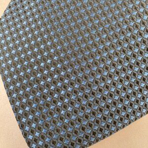 Georgio Armani Italian Silk Handmade Pin Dot Necktie Tie